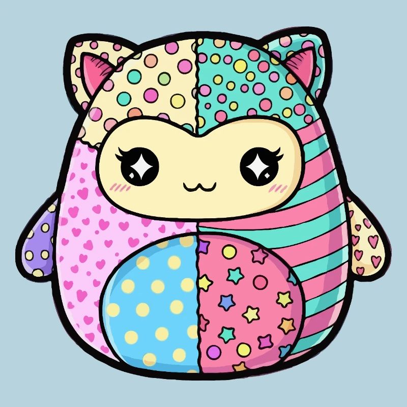 Patchwork Kitten Pastellfarben