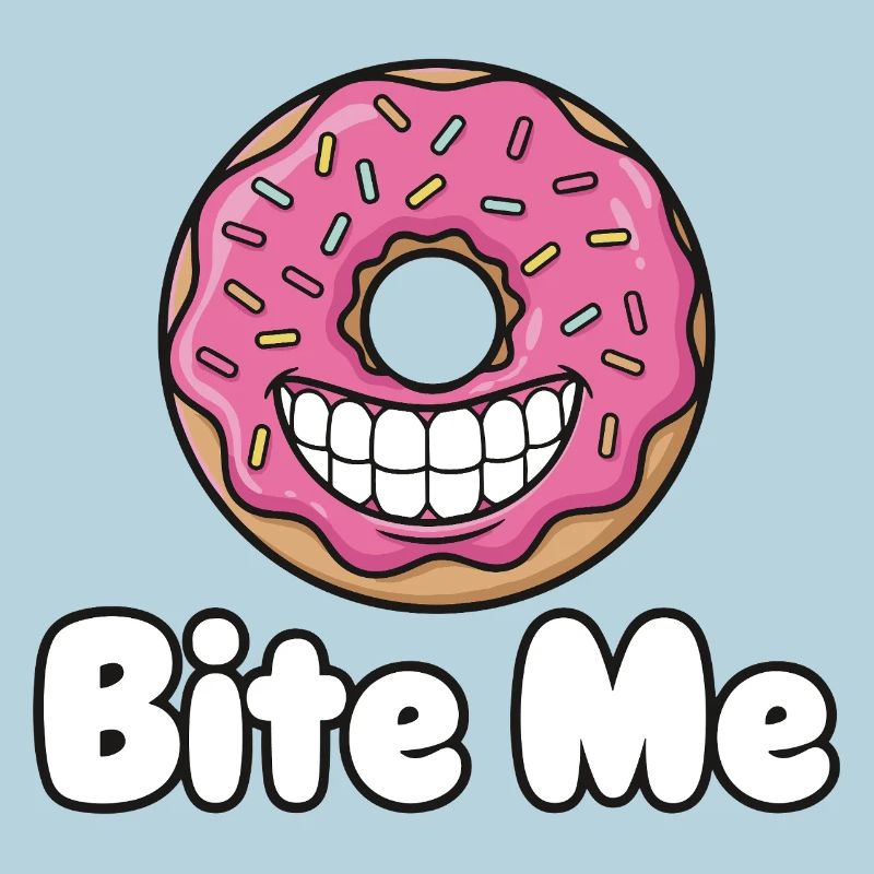 Bite Me Donut Grin