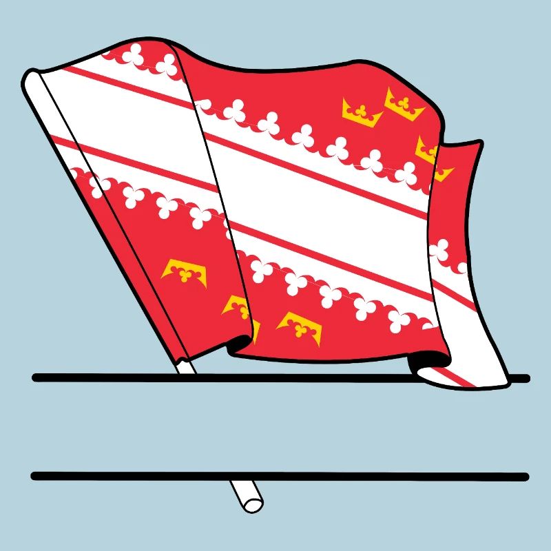 Alsace flag with text box