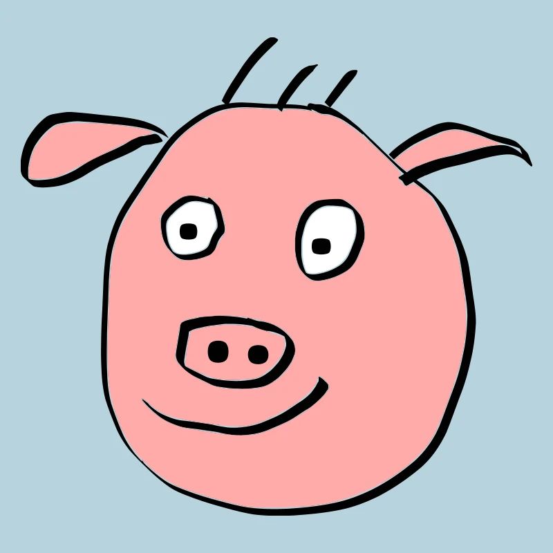 Cute pig face