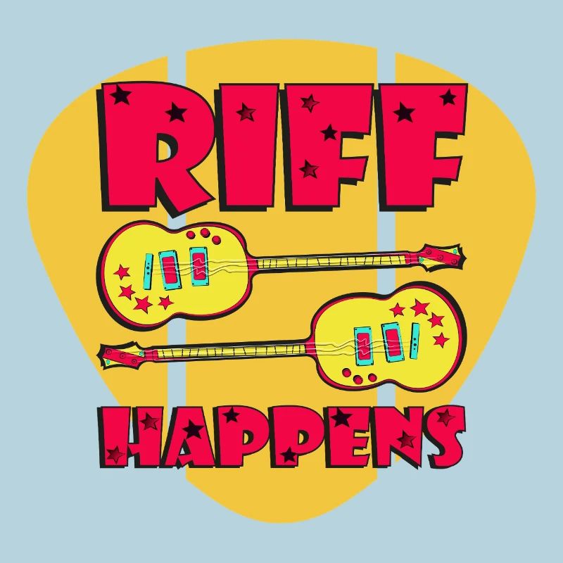 Riff Happens - Funny Comic-Style Guitars