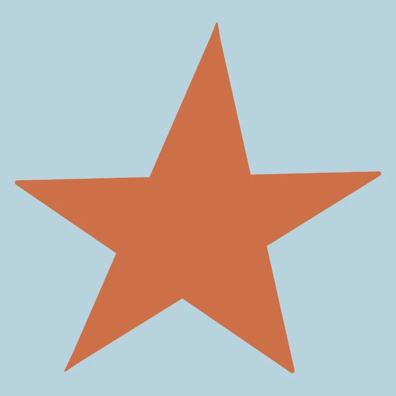 Orangenes Sternen-Design 