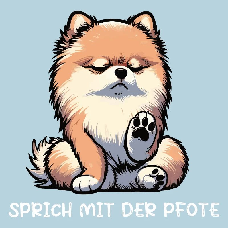 Sprich mit der Pfote Zwergspitz Zwergspitze Spitz