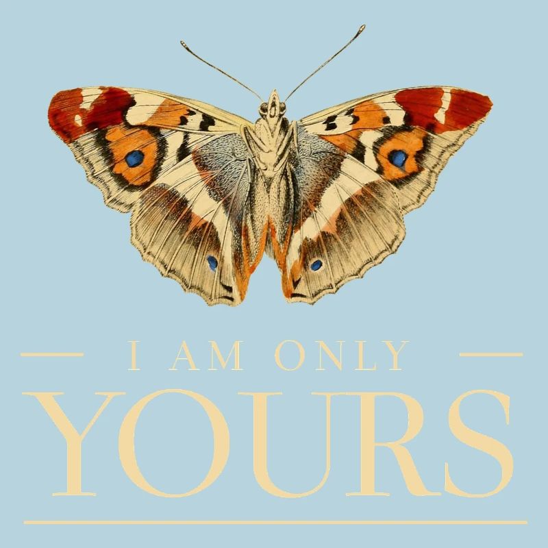 Conception de papillon coloré - Je ne suis qu’à toi