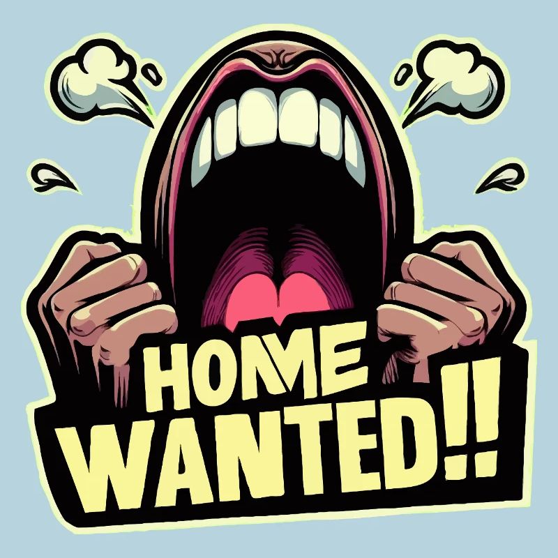 Explosion de bande dessinée Home Wanted