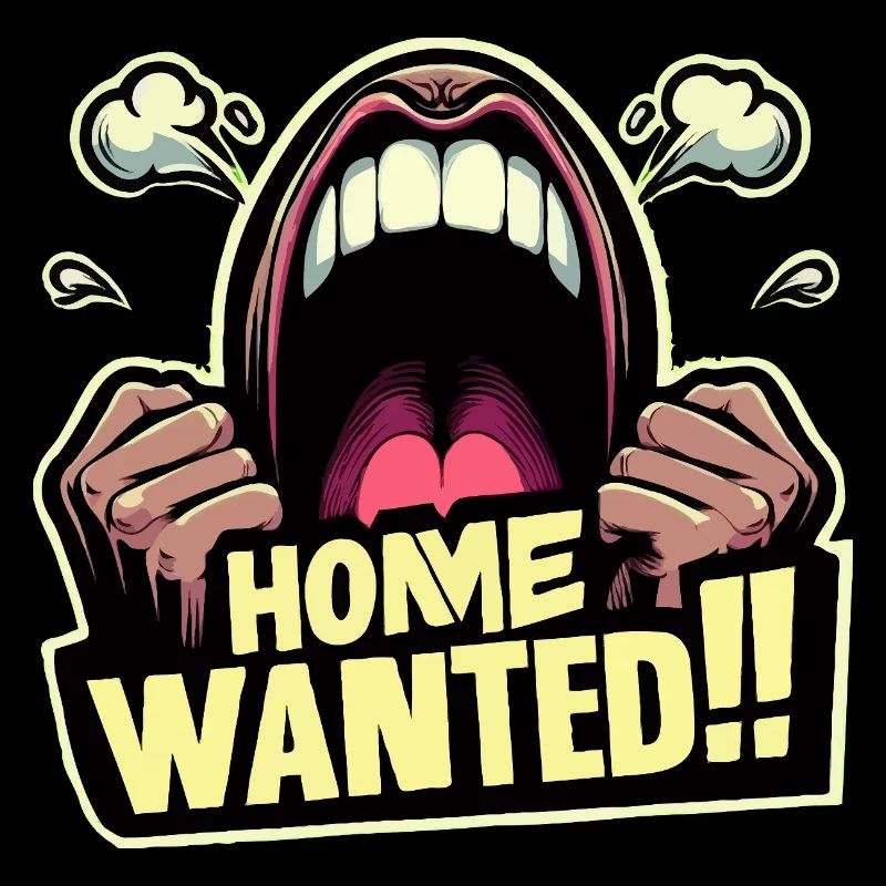 Explosion de bande dessinée Home Wanted