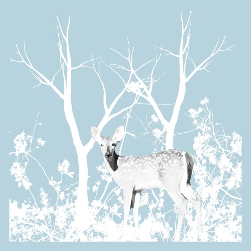 Biche Gracieuse Forêt Sauvage