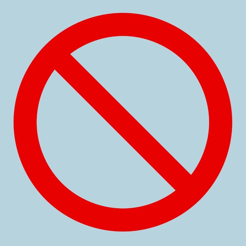 Red Forbidden Symbol Pattern
