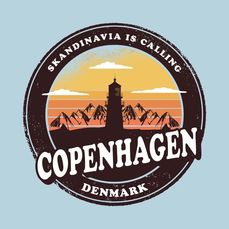 Conception du phare de Copenhague au Danemark
