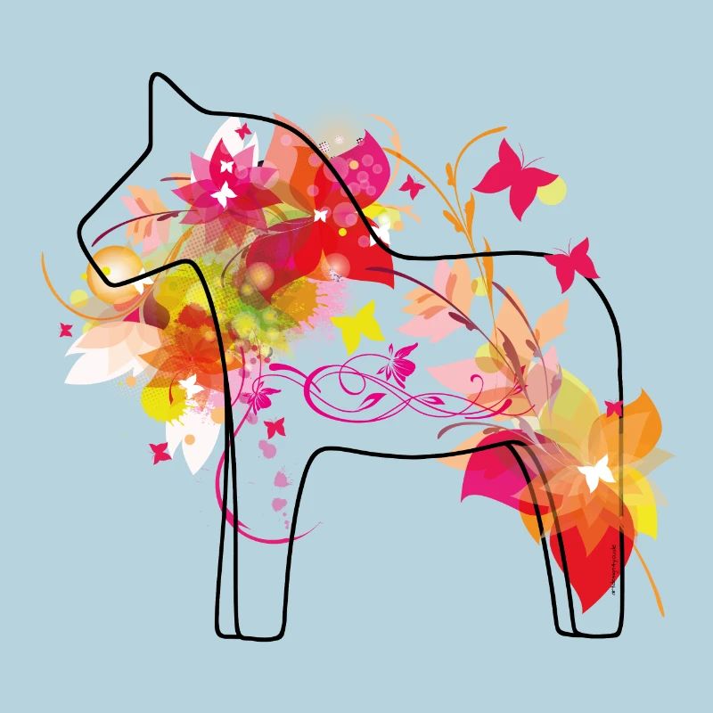 Dala Cheval Coloré