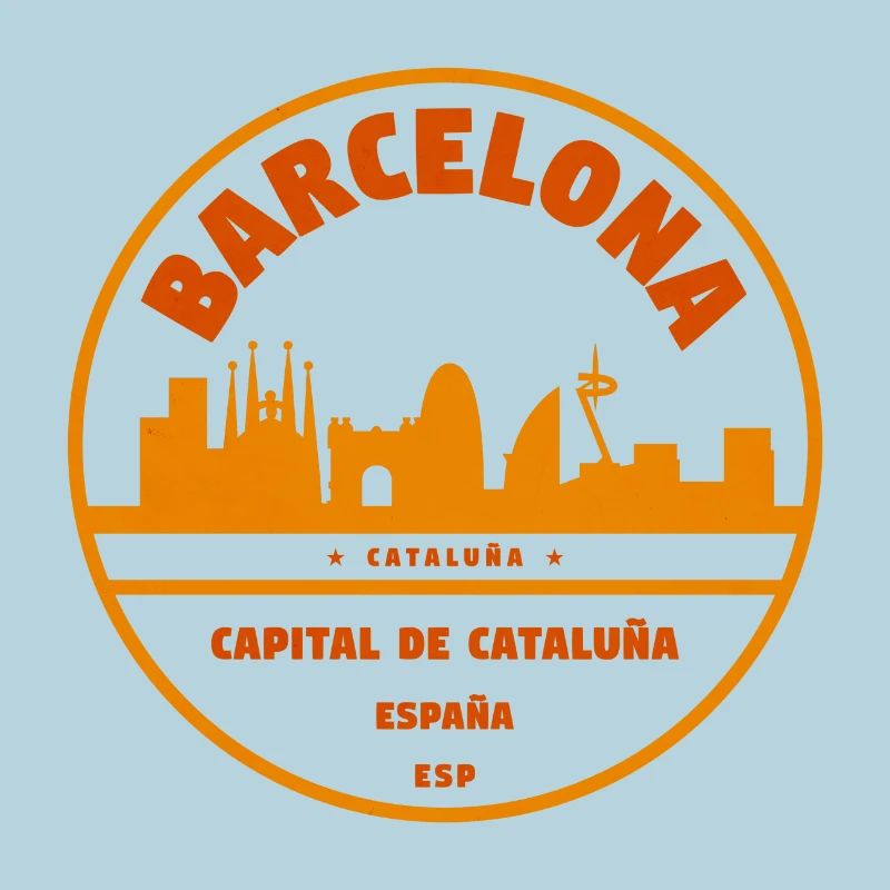 Emblème de la Skyline de Barcelone