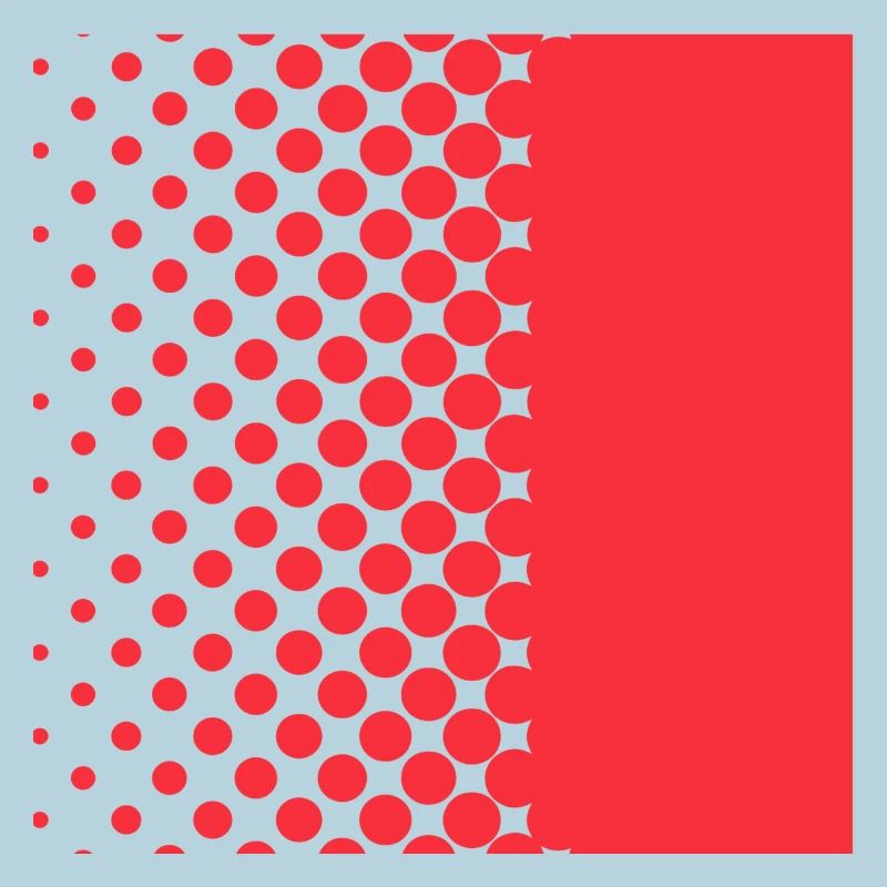 Halftone Gradient Rotes Panel