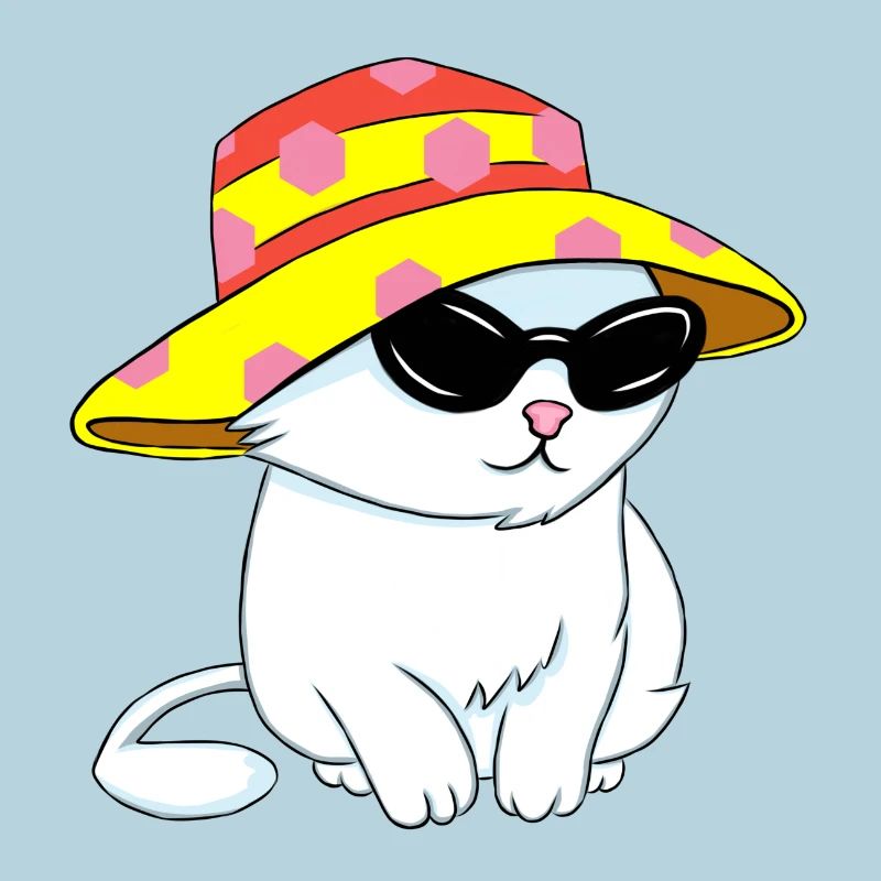 Chaton de style plage