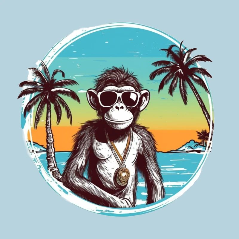 Cool Affe*Sommer Strand Design
