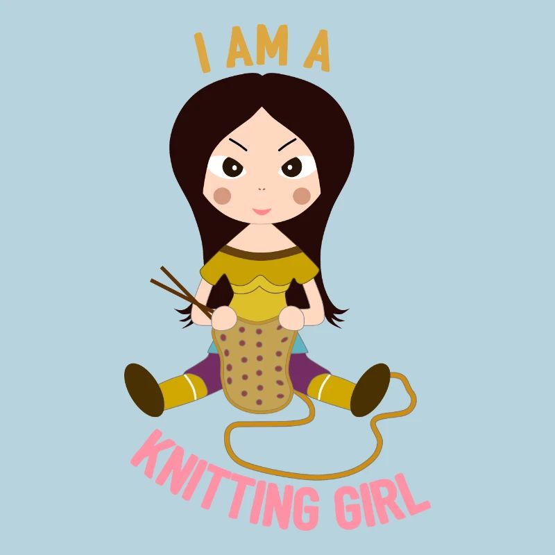 Ich bin ein Strickmädchen