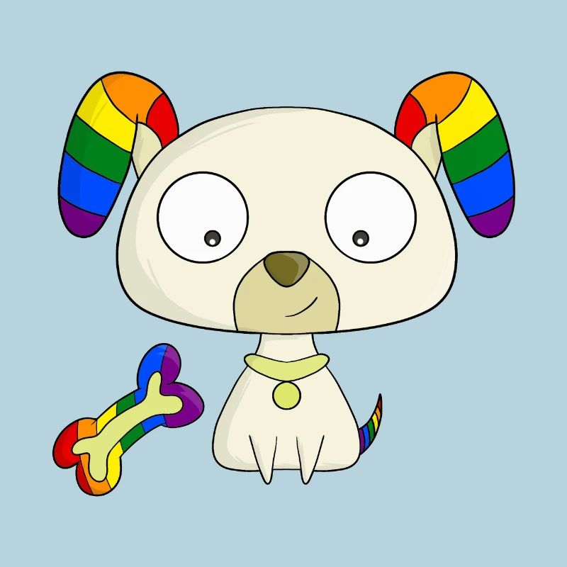 Regenbogen-Welpe