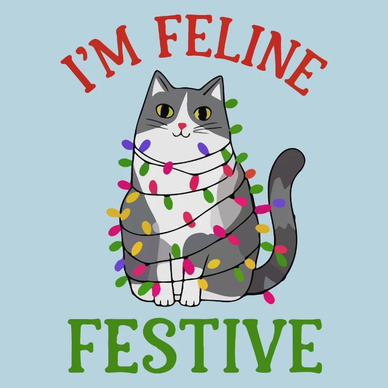 Feline Festive Light String Design