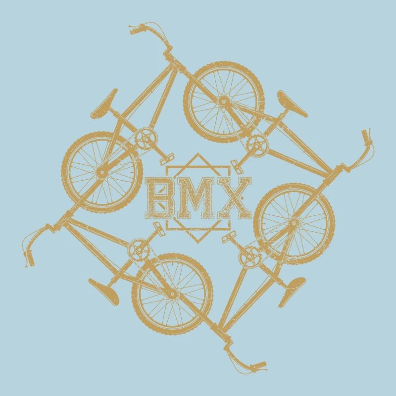 Gold BMX Orbit Pattern
