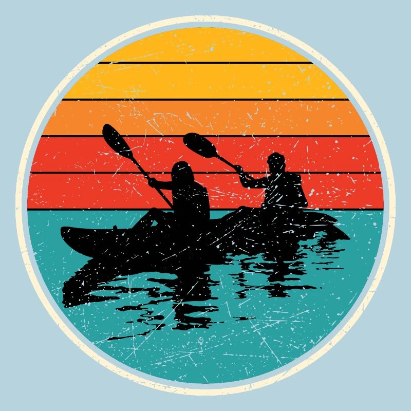 Kajak Duo Circle bei Sonnenuntergang