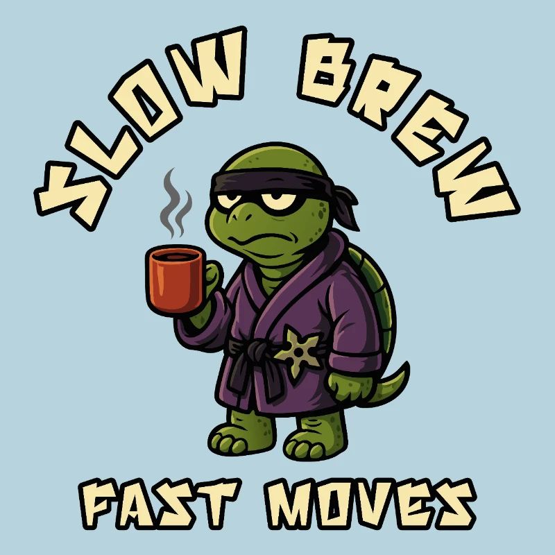 Slow Brew Fast Moves Turtle
