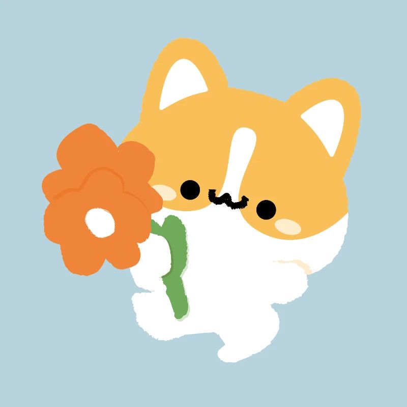 Romantischer Corgi