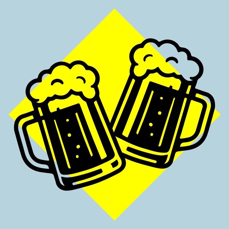 Bier Anstoßen Bierkrug