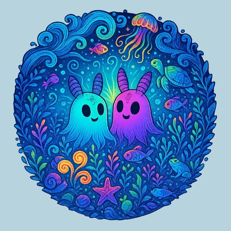 Underwater Friends: Glowing Ghosts