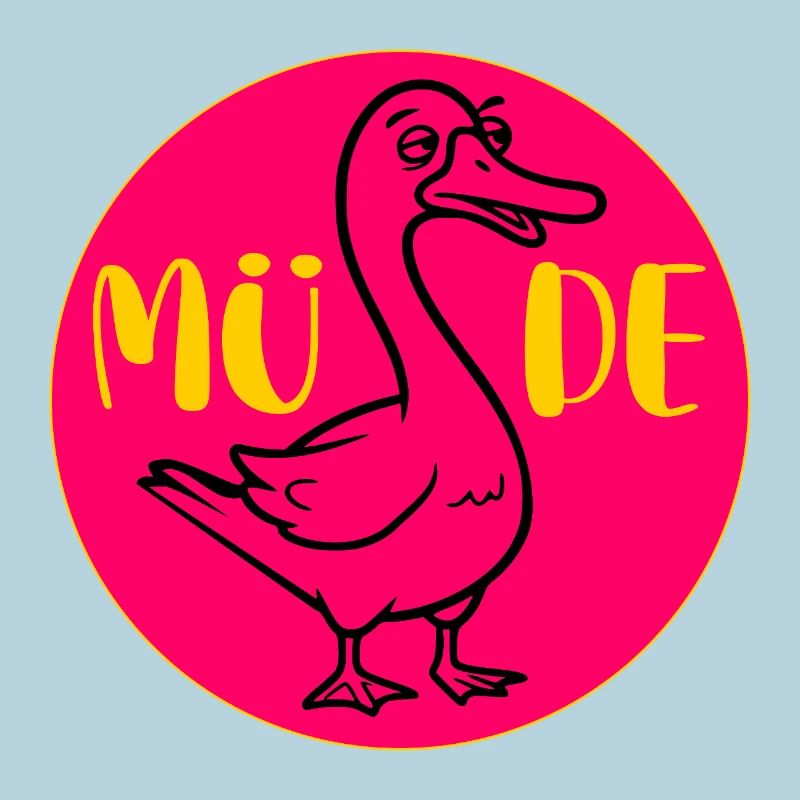 GANS GÄNSE Müde