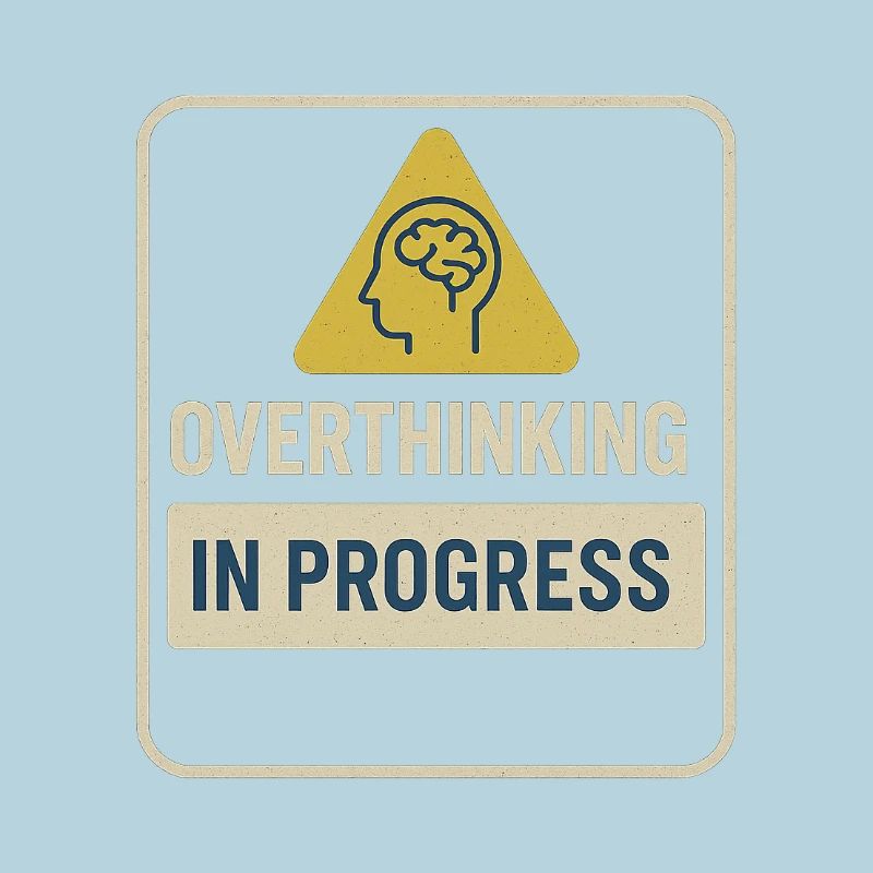 Overthinking in Progress Abzeichen