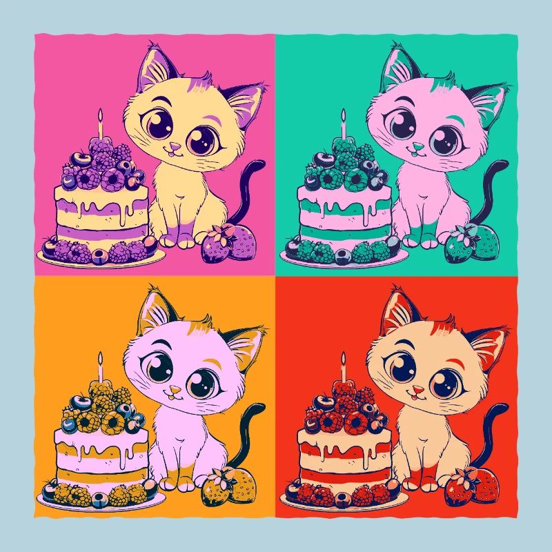 Sweet Tooth Cat Cake Cake Snacking Baking Sweet