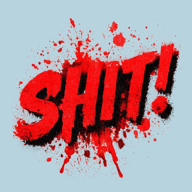 Éclaboussure de graffiti de merde