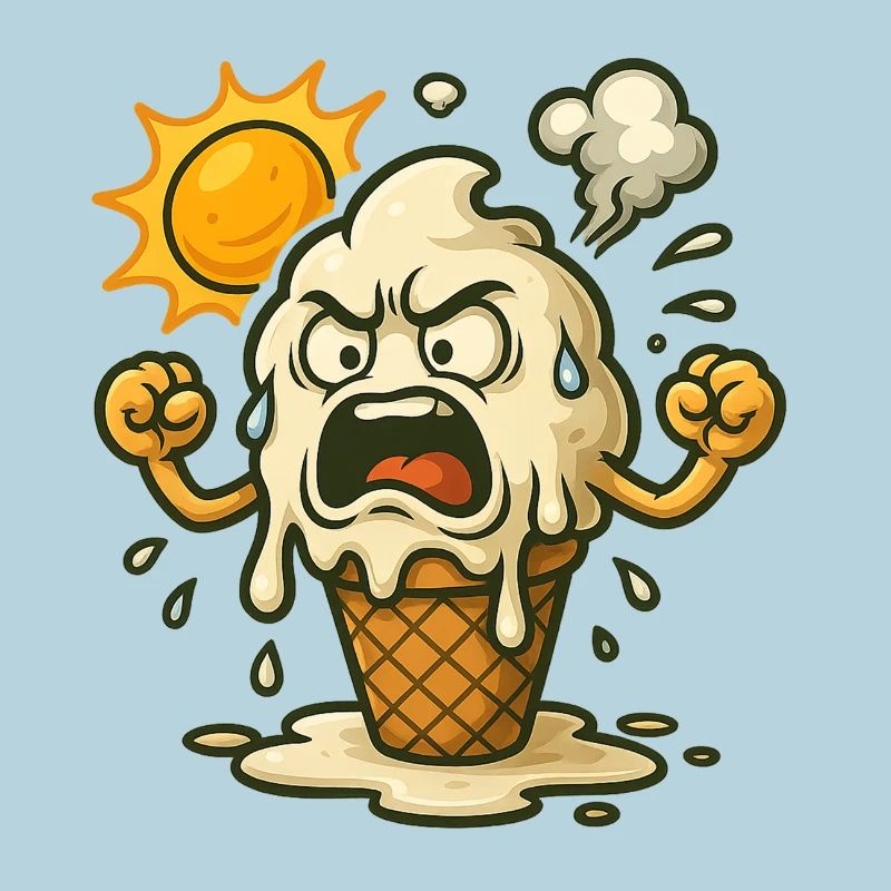 Wenn Eis bei Hitze ausrastet