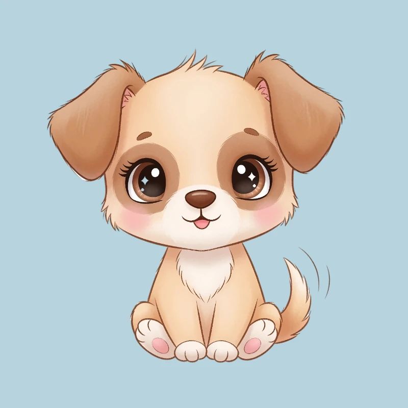 Charme de chiot mignon