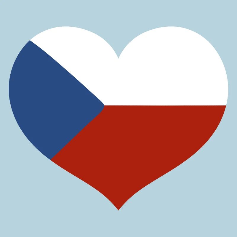 Drapeau du cœur tchèque