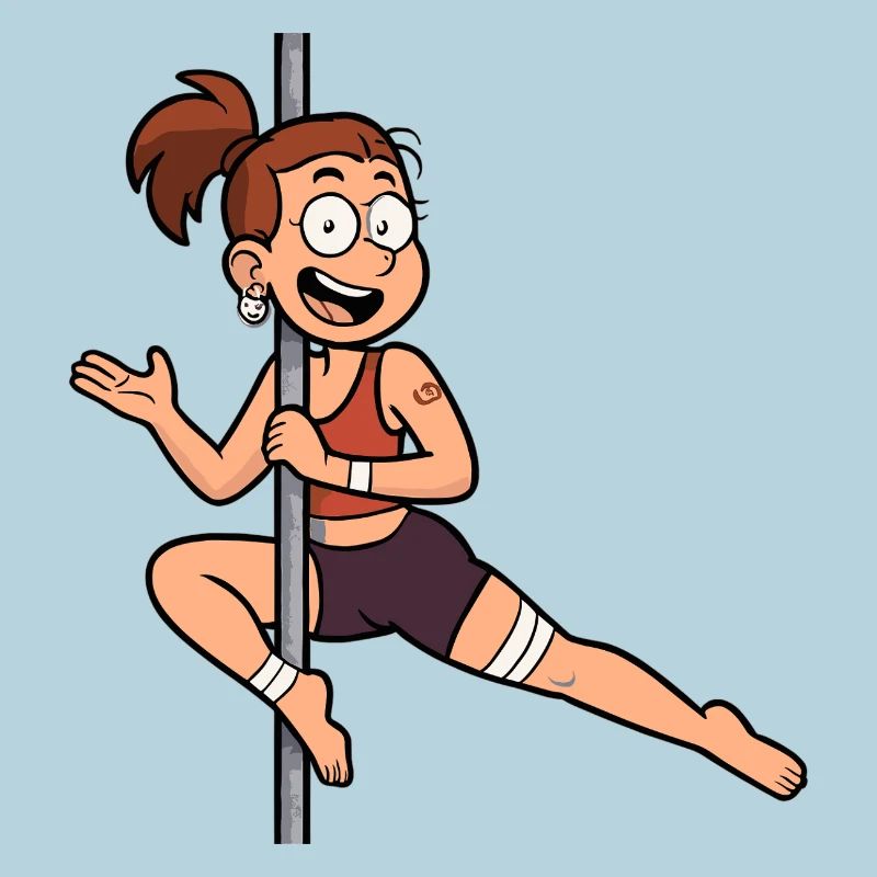Pole Dance Cartoon – Funny Dancer