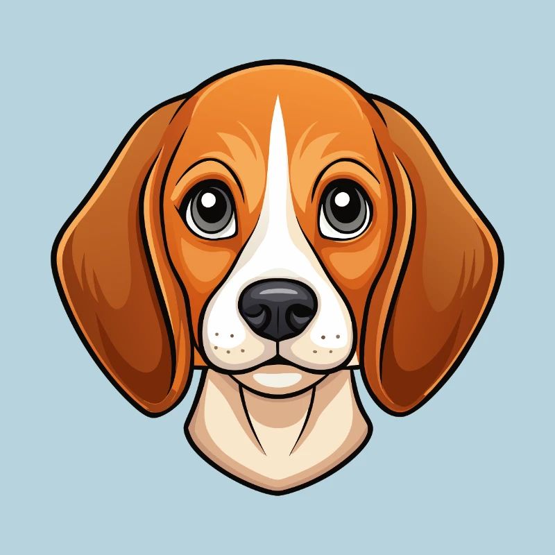 Visage de beagle