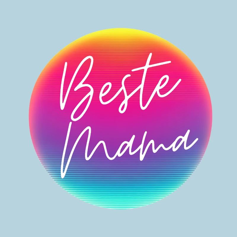 Best mom! Neon circle customizable