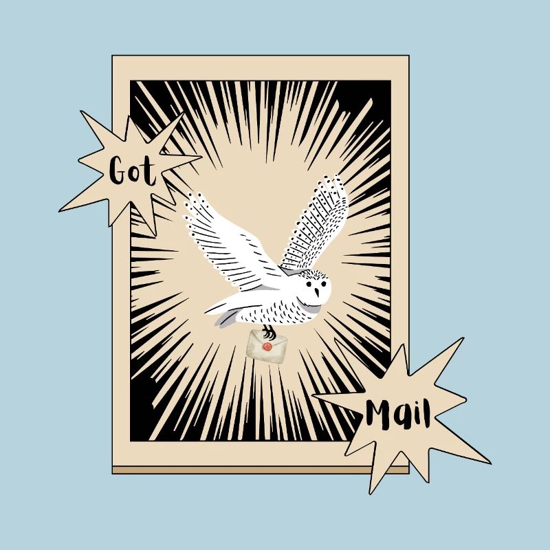 Got Mail Owl Briefeule Schneeeule
