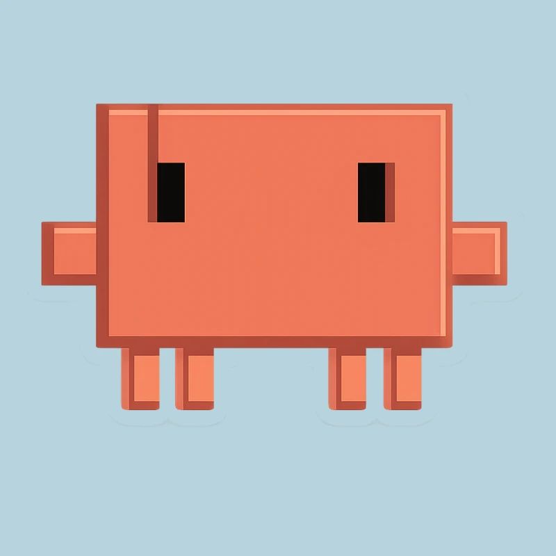 Claude Code Pixel AI Maskottchen-Entwickleraufkleber