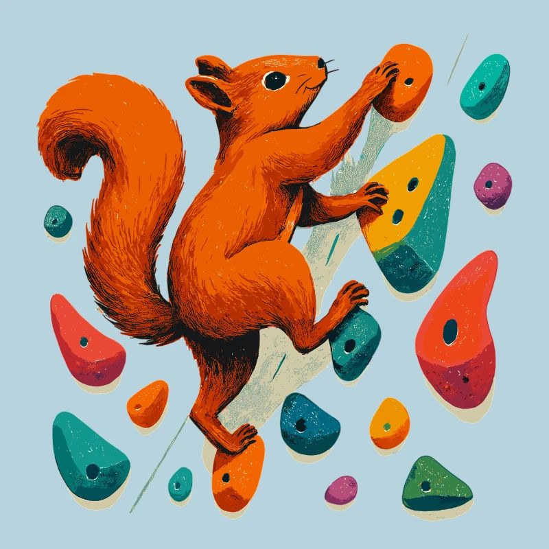 Eichhörnchen am Fels: Motivation & Boulder-Art