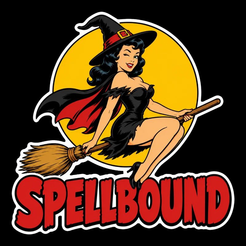Spellbound Retro Pinup Witch