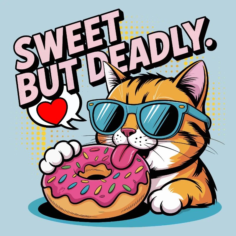 Conception de beignets pour chat doux mais mortel