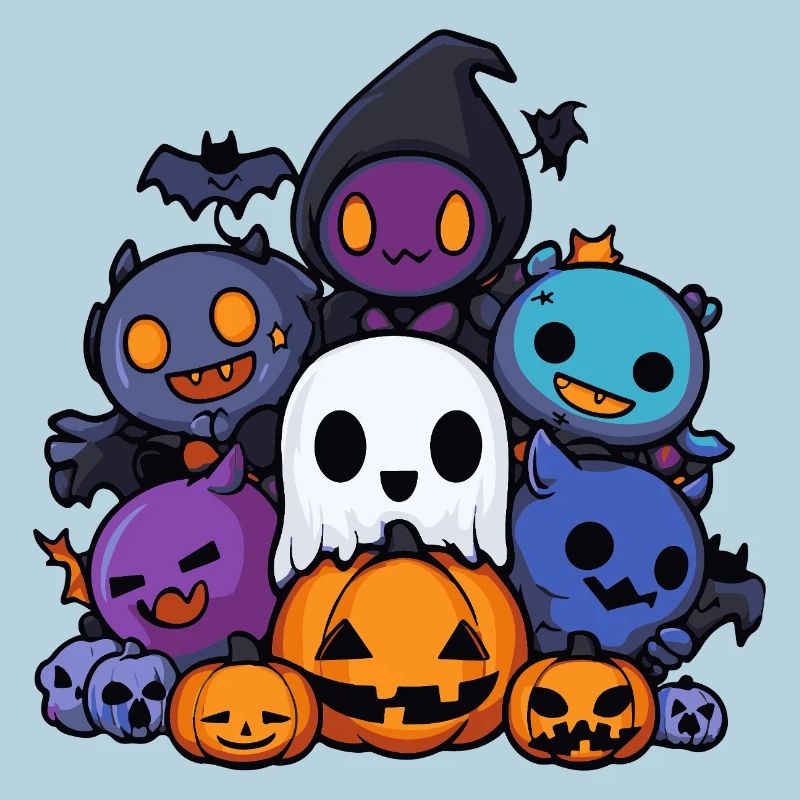 Halloween Party Figures Comic