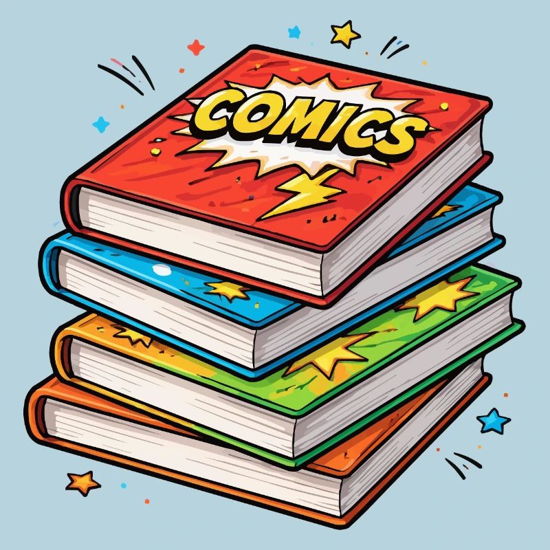 Comic-Stapel Bücher