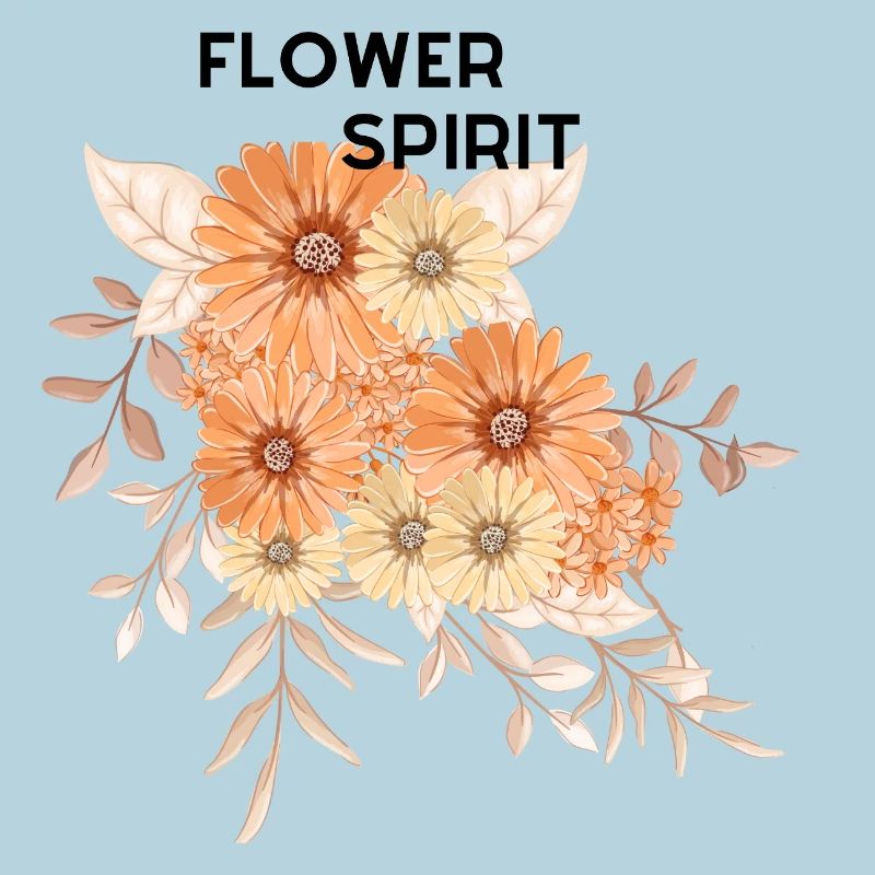 Bouquet de fleurs à la crème pêche
