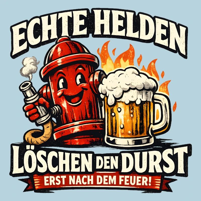 Echte Helden löschen den Durst