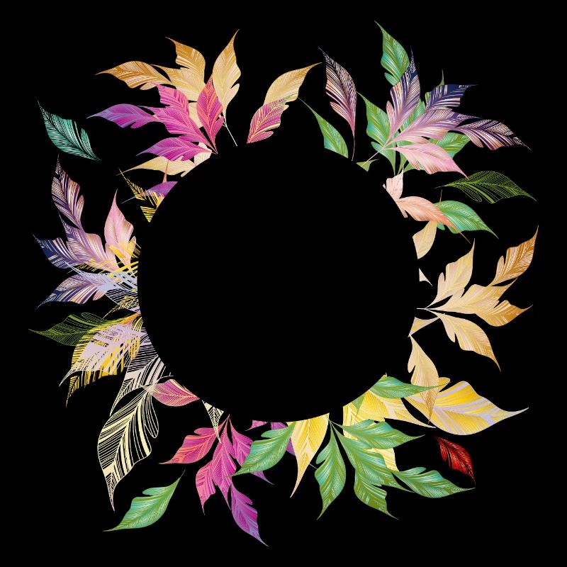 Imaginative leaf frame – delicately shimmering