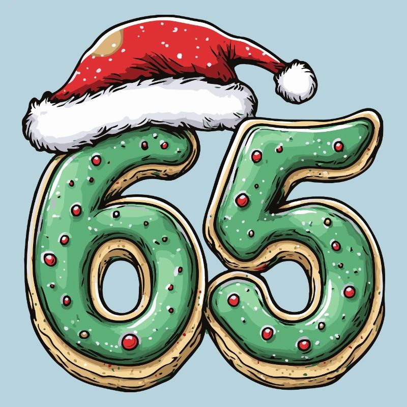 65 chiffres Cookie Noël