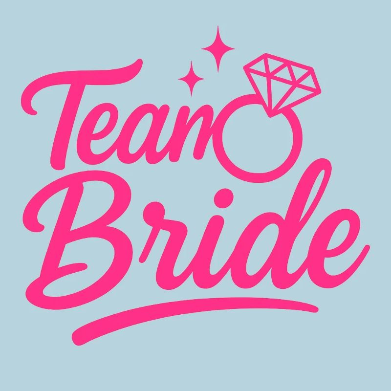 Team Bride Pink Ring Script