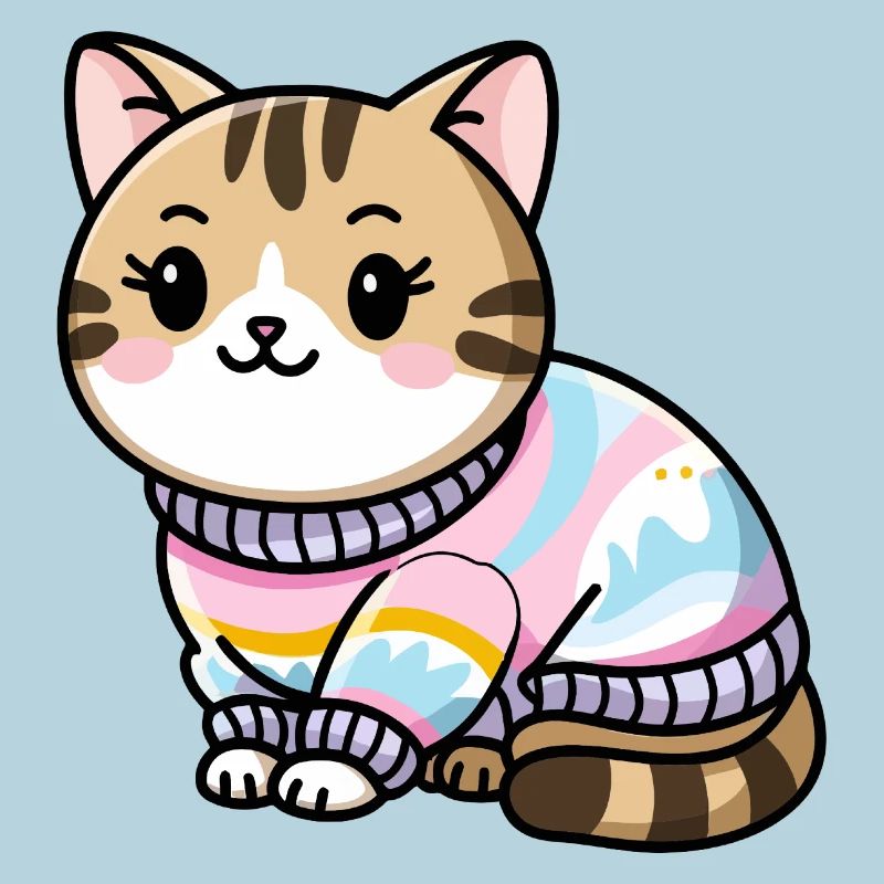 Kuscheliger Pullover Katze